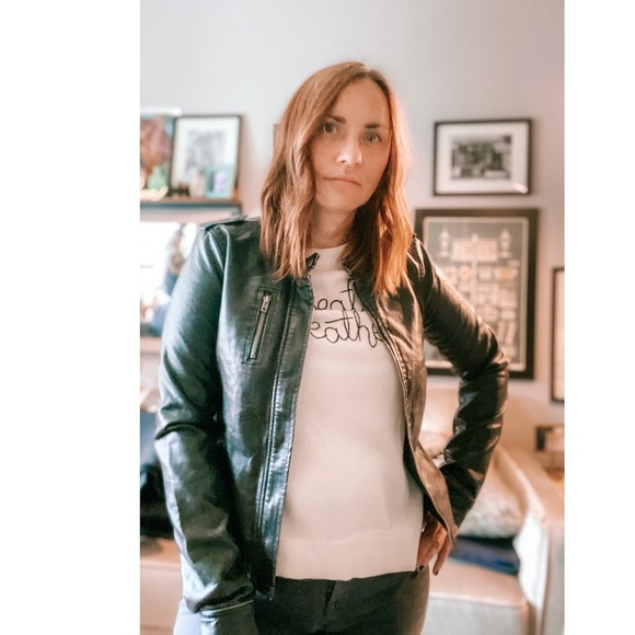 Vintage Vegan Faux Leather Jacket - Picture 15 of 15